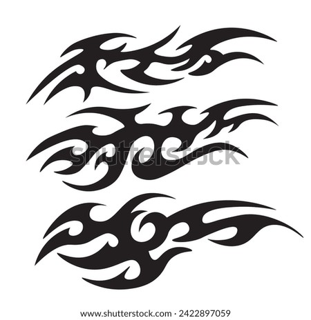 Tribal Design Tattoo Pattern Set, neo tribal style , tribal tattoo