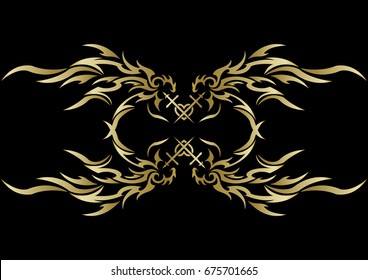 tribal design wing