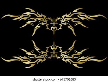 tribal design wing