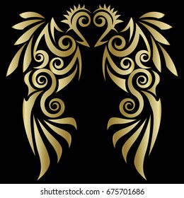 tribal design wing