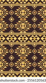 Tribal diamond pattern with yellow hues. Tribal Native seamless inspired design for scarf kerchief shirt fabric tablecloth pillow carpet rug phones cases clothing textile fabric print design.