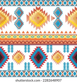 Tribal Dinamic pattern.Navajo tribal vector seamless . Native American ornament. Ethnic South Western decor style. Boho geometric ornament. Vector seamless pattern. Mexican blanket, rug. Woven 