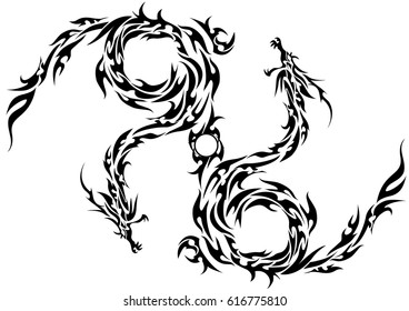 tribal dragon