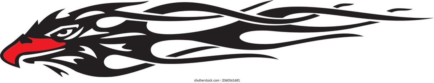tribal draw ing in vector art style