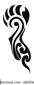 Tribal drawing for tattoo and design things.