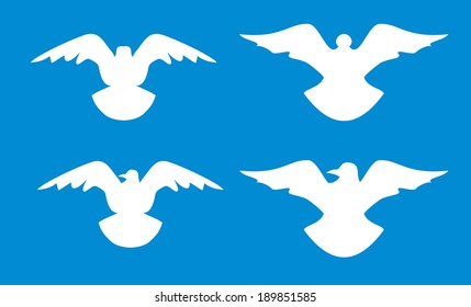 tribal eagle birds vector art