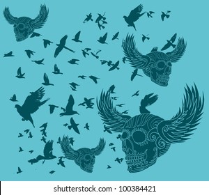 tribal eagle wings
