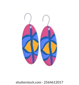 Tribal Ear Rings, African Symbols Illustration