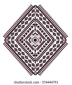 Tribal embroidery design in vector