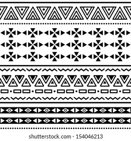 Tribal ethinc ztec seamless pattern