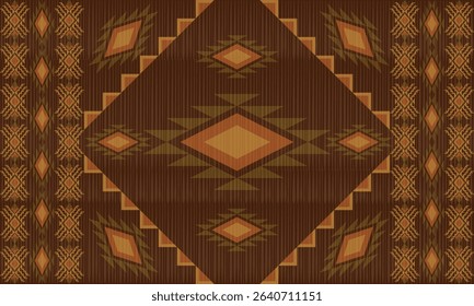 tribal ethnic abstract motif or southwestern motif, navajo