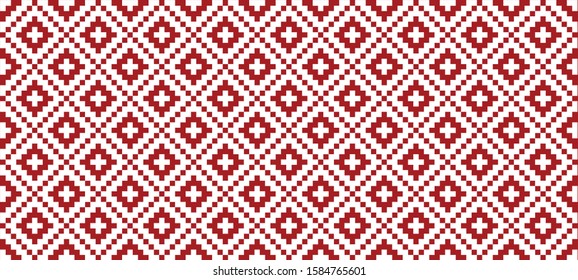 Tribal Ethnic Aztec background pattern seamless print vector border banner style Design bad Christmas xmas fabric Retro flannel flanel sweater pullover textile texture fabric weaving square plaid fun