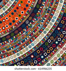 Tribal ethnic background, vector illustration