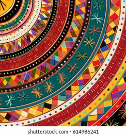 Tribal ethnic background, vector illustration