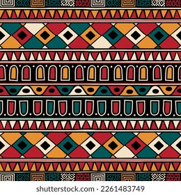 Tribal ethnic background. Vector seamless pattern design for background,carpet,wallpaper,wrapping,batik,fabric