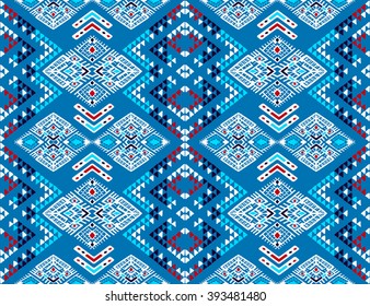 Tribal Ethnic collection, seamless vector pattern of the Aztecs.