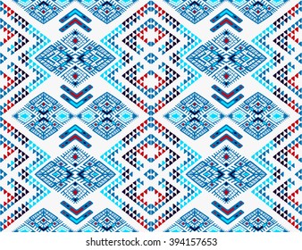 Tribal Ethnic collection, seamless vector pattern of the Aztecs.