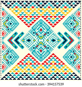 Tribal Ethnic collection, vector pattern of the Aztecs.