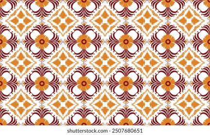 Tribal ethnic Damask pattern fabric,elegant pattern designs woven fabric.Pattern mofit,flora,geometric, texture design for wallpaper,wrapping,clothing,table linens,drapes,Damask design fabrics decor.