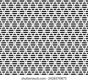 Tribal ethnic fabric pattern design. Black diamond stripes seamless pattern background vector. Wall and floor ceramic tiles pattern.