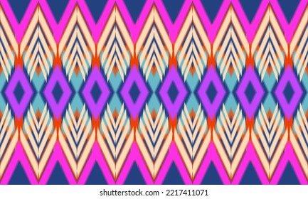 Tribal ethnic fabric pattern.Aztec style seamless pattern.Oriental geometric ethnic fabric pattern.ikat used in carpet,wallpaper,knit sweater pattern batik,cloth,embroidery background