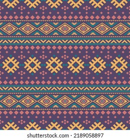 Tribal, ethnic, geometric patterns, seamless. Printed fabric, printing, fabric printing, India