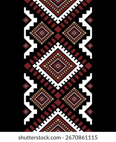 Tribal Ethnic Geometric Seamless Pattern Aztec Navajo Southswest Native American Southwestern Design für Stoffdruck