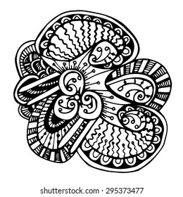 tribal ethnic lace pattern design element