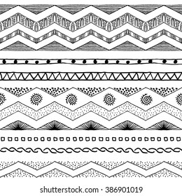Tribal ethnic ornament seamless pattern. Colorful vector illustration. Ethnic motif for textile, web or paper. 