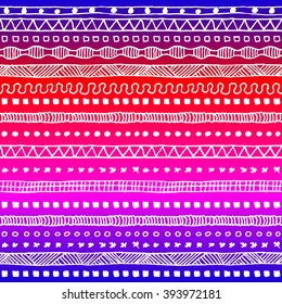 Tribal ethnic ornament seamless pattern. Colorful vector illustration. Ethnic motif for textile, web or paper. 