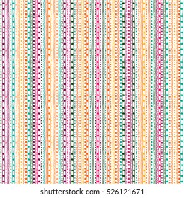 Tribal ethnic ornament seamless pattern. Colorful vector illustration. Ethnic motif for textile, web or paper.
