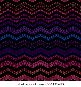 Tribal ethnic ornament seamless pattern. Colorful vector illustration. Ethnic motif for textile, web or paper.