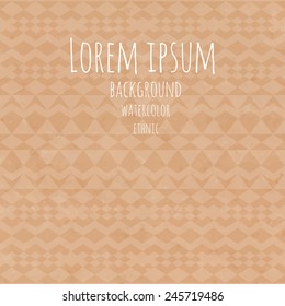 tribal ethnic pattern on a kraft background