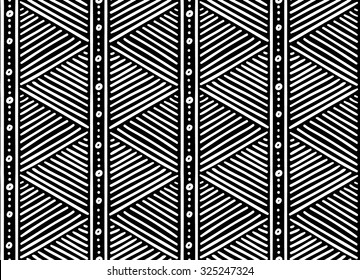 Tribal Ethnic Seamless African Pattern. Vector Illustration.