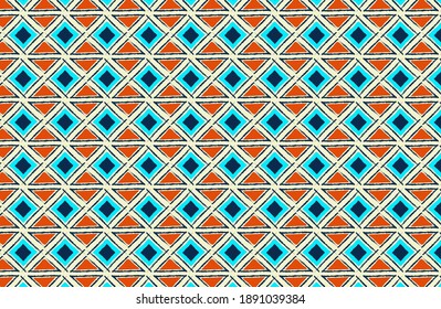 Tribal ethnic seamless fabric Pattern