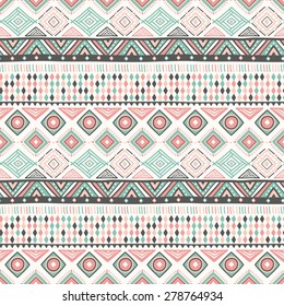 Tribal Ethnic Seamless Pattern Stock Vector (Royalty Free) 278764934
