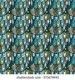 Tribal ethnic seamless pattern. Boho art print. Bright background for fabric, clothing, wallpaper, scrap-booking. Abstract seamless pattern