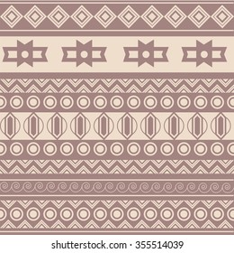 Tribal ethnic seamless pattern. It can be used for cloth, bags, notebooks, cards, envelopes, pads, blankets, packing
