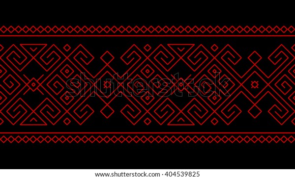Tribal, ethnic seamless pattern with geometric\
georgian folk element. Abstract vector kazakh, georgian, uzbek\
ornament monoline design for border background or wallpaper.\
Georgian pattern