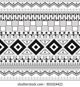 Tribal ethnic seamless patterns, Geometric backgrounds.