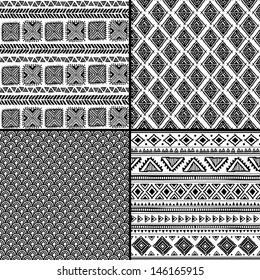 Tribal ethnic seamless set