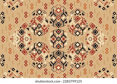 Tribal ethnic seamless striped pattern in Aztec style. Ikat geometric folklore ornament. Indian, Gypsy, Mexican, Scandinavian, folk pattern.