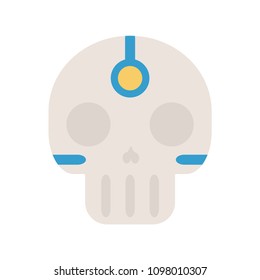 Tribal Ethnic Skull Bone. Native American Indian Theme. Day of the Dead