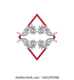 tribal ethnic tattoo icon vector illustration design
