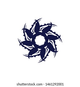 tribal ethnic tattoo icon vector illustration design
