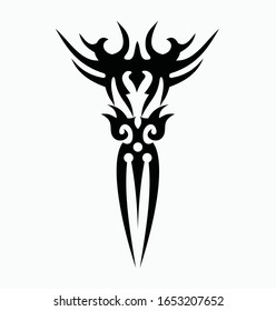 tribal ethnic tattoo icon vector illustration design