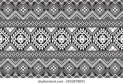 tribal ethnic themes geometric seamless background with a Peruvian american indigenous pattern. Textile print with rich native American tribal themes in an ethnic traditional style. Clothing