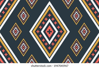 Tribal ethnic vector pattern.Designs for fabric and printing.Geometric ethnic pattern embroidery design for background or wallpaper and clothing.