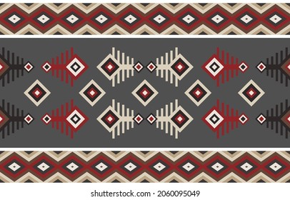 Tribal ethnic vector pattern.Designs for fabric and printing.Geometric ethnic pattern embroidery design for background or wallpaper and clothing.