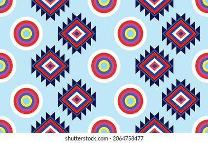 Tribal ethnic vector pattern.Designs for fabric and printing.Geometric ethnic pattern embroidery design for background or wallpaper and clothing.